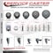 Service Caster 3 Inch Gray Polyurethane Swivel 34 Inch Threaded Stem Caster Set 2 Total Lock Brakes SCC-TSTTL20S314-PPUB-34212-2-S-2 - alternate 3